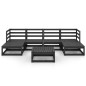 vidaXL Juego de muebles de jardín 7 piezas madera maciza de pino vidaXL Juego de muebles de jardín 7 piezas madera maciza de pino