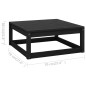 vidaXL Juego de muebles de jardín 11 piezas madera maciza de pino vidaXL Juego de muebles de jardín 11 piezas madera maciza de pino