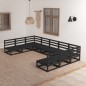vidaXL Juego de muebles de jardín 9 piezas madera maciza de pino vidaXL Juego de muebles de jardín 9 piezas madera maciza de pino