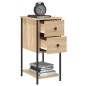 vidaXL Mesita de noche madera de ingeniería roble Sonoma 32x42x70 cm vidaXL Mesita de noche madera de ingeniería roble Sonoma 32x42x70 cm