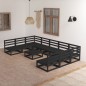 vidaXL Juego de muebles de jardín 10 piezas madera maciza de pino vidaXL Juego de muebles de jardín 10 piezas madera maciza de pino