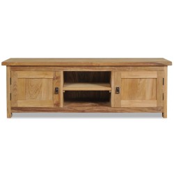 vidaXL Mueble de TV de madera de teca maciza 120x30x40 cm
