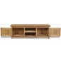 vidaXL Mueble de TV de madera de teca maciza 120x30x40 cm