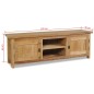 vidaXL Mueble de TV de madera de teca maciza 120x30x40 cm