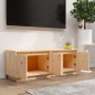 vidaXL Mueble de TV de madera maciza de pino 110x34x40 cm