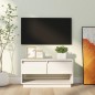 vidaXL Mueble de TV de madera maciza de pino blanco 74x34x40 cm