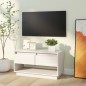 vidaXL Mueble de TV de madera maciza de pino blanco 74x34x40 cm