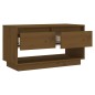 vidaXL Mueble de TV madera maciza de pino marrón miel 74x34x40 cm vidaXL Mueble de TV madera maciza de pino marrón miel 74x34x40 cm