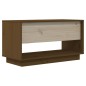 vidaXL Mueble de TV madera maciza de pino marrón miel 74x34x40 cm vidaXL Mueble de TV madera maciza de pino marrón miel 74x34x40 cm