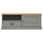 vidaXL Mueble para TV VIGO madera maciza de pino gris 106x40x40 cm vidaXL Mueble para TV VIGO madera maciza de pino gris 106x40x40 cm