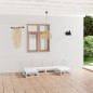 vidaXL Juego de muebles de jardín 6 piezas madera maciza de pino vidaXL Juego de muebles de jardín 6 piezas madera maciza de pino