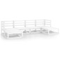 vidaXL Juego de muebles de jardín 6 piezas madera maciza de pino vidaXL Juego de muebles de jardín 6 piezas madera maciza de pino