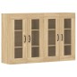 vidaXL Armarios de pared 2 uds madera de ingeniería roble Sonoma vidaXL Armarios de pared 2 uds madera de ingeniería roble Sonoma