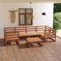 vidaXL Juego de muebles de jardín 7 piezas madera maciza de pino vidaXL Juego de muebles de jardín 7 piezas madera maciza de pino