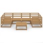 vidaXL Juego de muebles de jardín 7 piezas madera maciza de pino vidaXL Juego de muebles de jardín 7 piezas madera maciza de pino