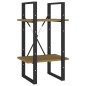 vidaXL Estantería de 2 niveles madera maciza de pino 40x30x70 cm vidaXL Estantería de 2 niveles madera maciza de pino 40x30x70 cm