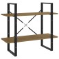 vidaXL Estantería de 2 niveles madera maciza de pino 80x30x70 cm vidaXL Estantería de 2 niveles madera maciza de pino 80x30x70 cm