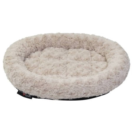 Jack and Vanilla Cesta para mascotas Softy XS roseta beige 45x40x7 cm