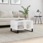 vidaXL Mesa de centro madera contrachapada blanco brillo 60x50x36,5 cm vidaXL Mesa de centro madera contrachapada blanco brillo 60x50x36,5 cm