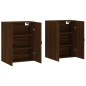vidaXL Armarios de pared 2 uds madera de ingeniería marrón roble vidaXL Armarios de pared 2 uds madera de ingeniería marrón roble