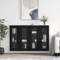 vidaXL Armarios de pared 2 uds madera de ingeniería negro vidaXL Armarios de pared 2 uds madera de ingeniería negro