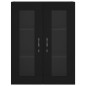 vidaXL Armarios de pared 2 uds madera de ingeniería negro vidaXL Armarios de pared 2 uds madera de ingeniería negro