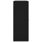 vidaXL Armarios de pared 2 uds madera de ingeniería negro vidaXL Armarios de pared 2 uds madera de ingeniería negro
