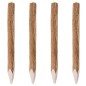 vidaXL Postes de valla puntiagudos 4 uds madera de avellano 90 cm vidaXL Postes de valla puntiagudos 4 uds madera de avellano 90 cm