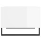 vidaXL Mesa de centro madera contrachapada blanco brillo 60x50x36,5 cm vidaXL Mesa de centro madera contrachapada blanco brillo 60x50x36,5 cm