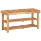 vidaXL Zapatero de madera maciza de acacia 90x32x46 cm vidaXL Zapatero de madera maciza de acacia 90x32x46 cm