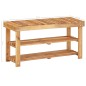 vidaXL Zapatero de madera maciza de acacia 90x32x46 cm vidaXL Zapatero de madera maciza de acacia 90x32x46 cm