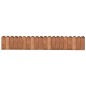 vidaXL Rollo de borde de madera de pino impregnada marrón 120 cm vidaXL Rollo de borde de madera de pino impregnada marrón 120 cm