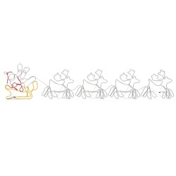 vidaXL Alumbrado de Navidad 4 renos y trineo XXL 1548 LEDs 500x80 cm