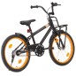 vidaXL Bicicleta niños y portaequipajes delantero 20" negro y naranja vidaXL Bicicleta niños y portaequipajes delantero 20" negro y naranja
