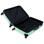 vidaXL Juego de maletas rígidas con ruedas 3 piezas ABS menta vidaXL Juego de maletas rígidas con ruedas 3 piezas ABS menta