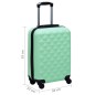 vidaXL Maleta rígida con ruedas ABS menta
