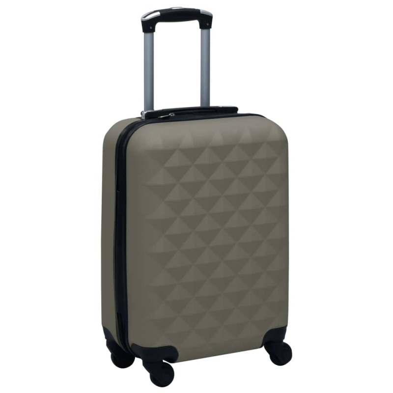 vidaXL Maleta trolley con ruedas rígida ABS gris antracita vidaXL Maleta trolley con ruedas rígida ABS gris antracita