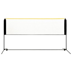 vidaXL Red de bádminton ajustable metal 300x103x94-158 cm