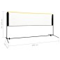 vidaXL Red de bádminton ajustable metal 300x103x94-158 cm vidaXL Red de bádminton ajustable metal 300x103x94-158 cm