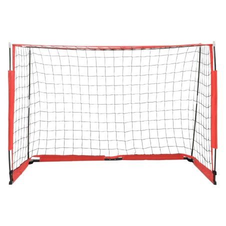 vidaXL Portería de fútbol acero 184x91x124,5 cm