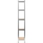 vidaXL Estantería 5 niveles 3 uds acero madera contrachapada plateado vidaXL Estantería 5 niveles 3 uds acero madera contrachapada plateado