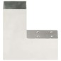 vidaXL Conectores de postes en L 4 uds metal galvanizado 71x71 mm vidaXL Conectores de postes en L 4 uds metal galvanizado 71x71 mm