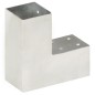 vidaXL Conectores de postes en L 4 uds metal galvanizado 71x71 mm vidaXL Conectores de postes en L 4 uds metal galvanizado 71x71 mm