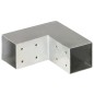 vidaXL Conectores de postes en L 4 uds metal galvanizado 71x71 mm vidaXL Conectores de postes en L 4 uds metal galvanizado 71x71 mm