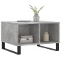 vidaXL Mesa de centro madera contrachapada gris hormigón 60x50x36,5 cm vidaXL Mesa de centro madera contrachapada gris hormigón 60x50x36,5 cm
