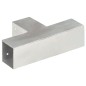vidaXL Conectores de postes en T 4 uds metal galvanizado 71x71 mm