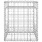 vidaXL Cestas postes de gaviones 2 unidades hierro 50x50x60 cm