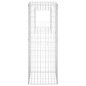 vidaXL Cestas postes de gaviones 2 unidades hierro 50x50x140 cm