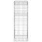 vidaXL Cestas postes de gaviones 2 unidades hierro 50x50x140 cm