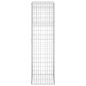 vidaXL Cestas postes de gaviones 2 unidades hierro 50x50x180 cm